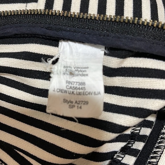 Madewell Ponte Swivel Stripe mini skirt size 0 - Picture 11 of 13